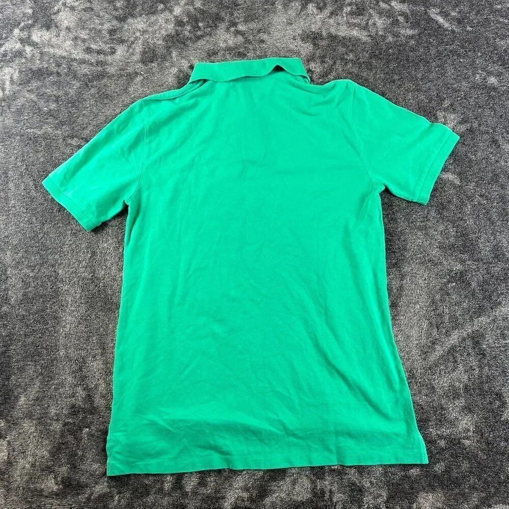 Polo Ralph Lauren Boys XL (18-20) Green Polo Short Sleeve Orange Pony